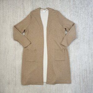 J. Jill Cotton Blend Long Cardigan Sweater L